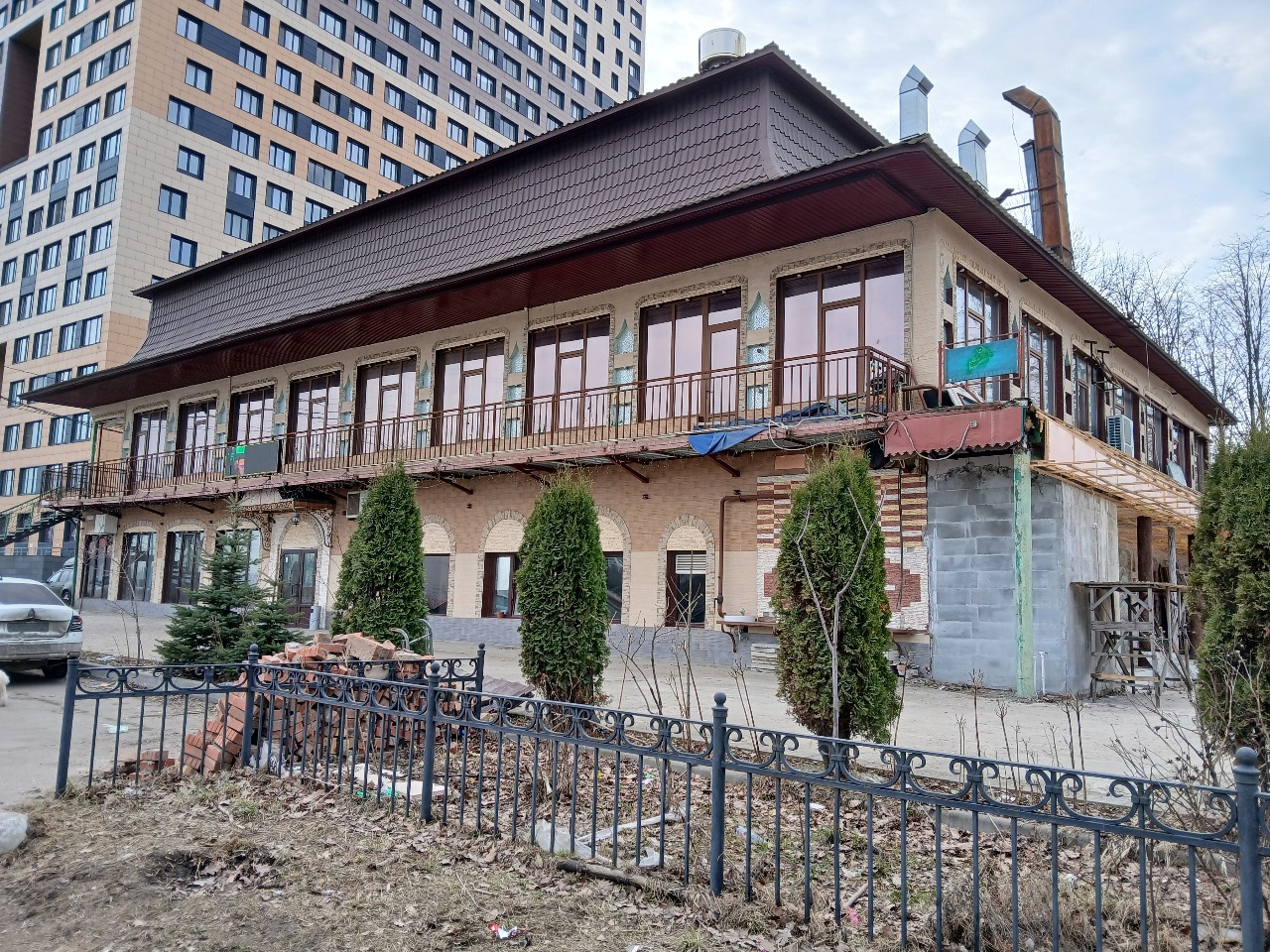 фасад дома, здание по адресу г Санкт-Петербург, ул Леснозаводская, д 1